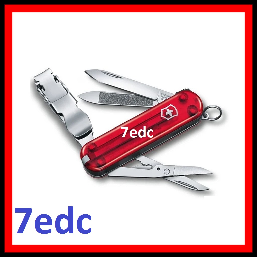 Bấm móng tay du lịch Victorinox Nail Clipper 580 đỏ trong suốt