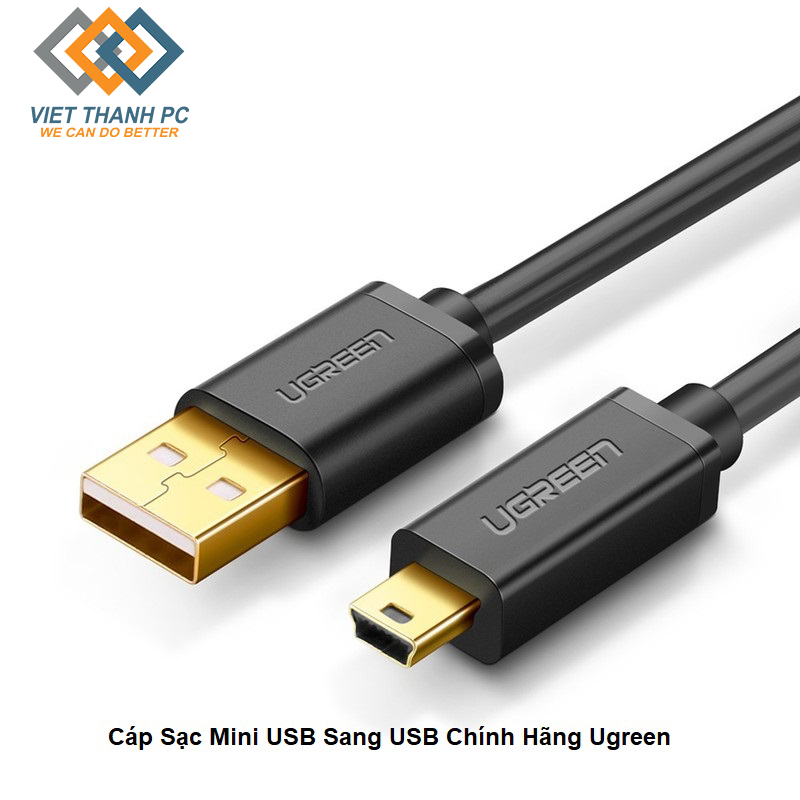 Dây cáp mini usb 5 pin Ugreen dùng cho máy ảnh ổ cứng di động - 10386 dài 3M