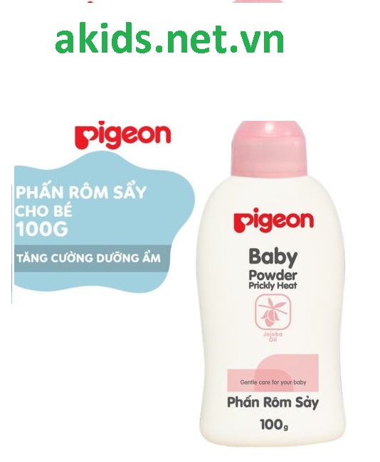 akids.net.vn - Phấn Thơm Em Bé Nắp Màu Pigeon 100g rôm sảy nổi sảy rôm sảy ở trẻ sơ sinh trẻ bị rôm sảy Pigeon 100g akids.net.vn - cửa hàng mẹ và bé akids