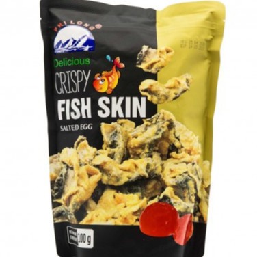Snack Thơm Giòn Da Cá - Vị Trứng Muối Crispy Fish Skin 100g