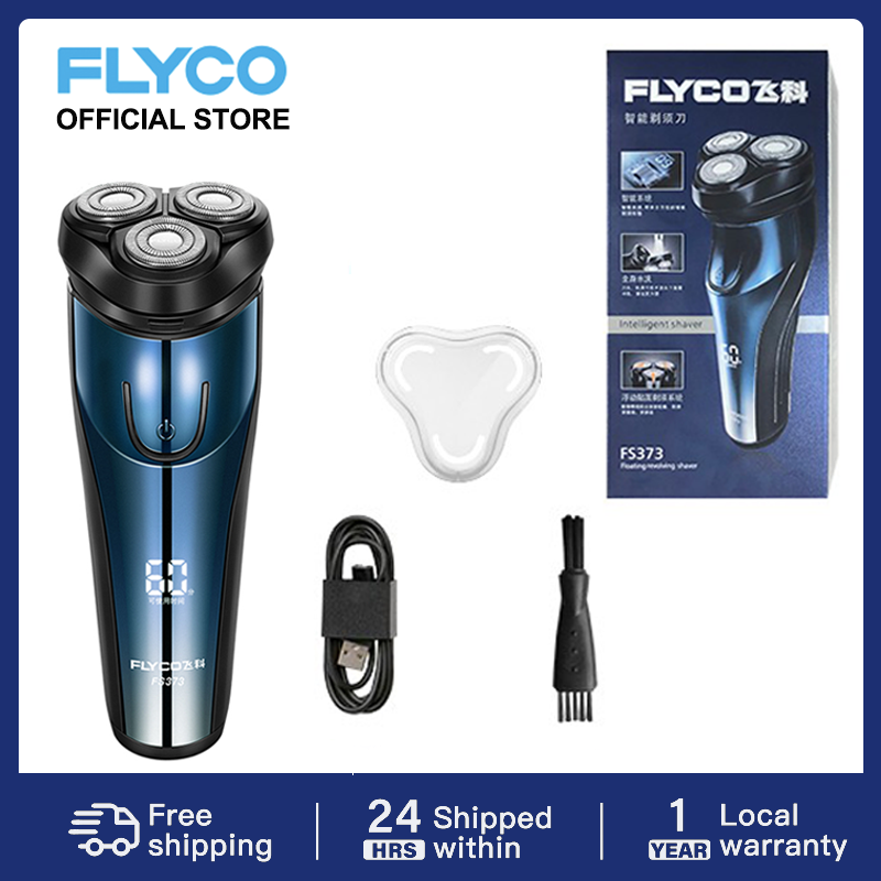 Flyco máy cạo râu điện đầu nổi độc lập 3D Chống nước IPX7 Sạc nhanh 1 giờ Thời lượng pin 60 phút cho nam FS373