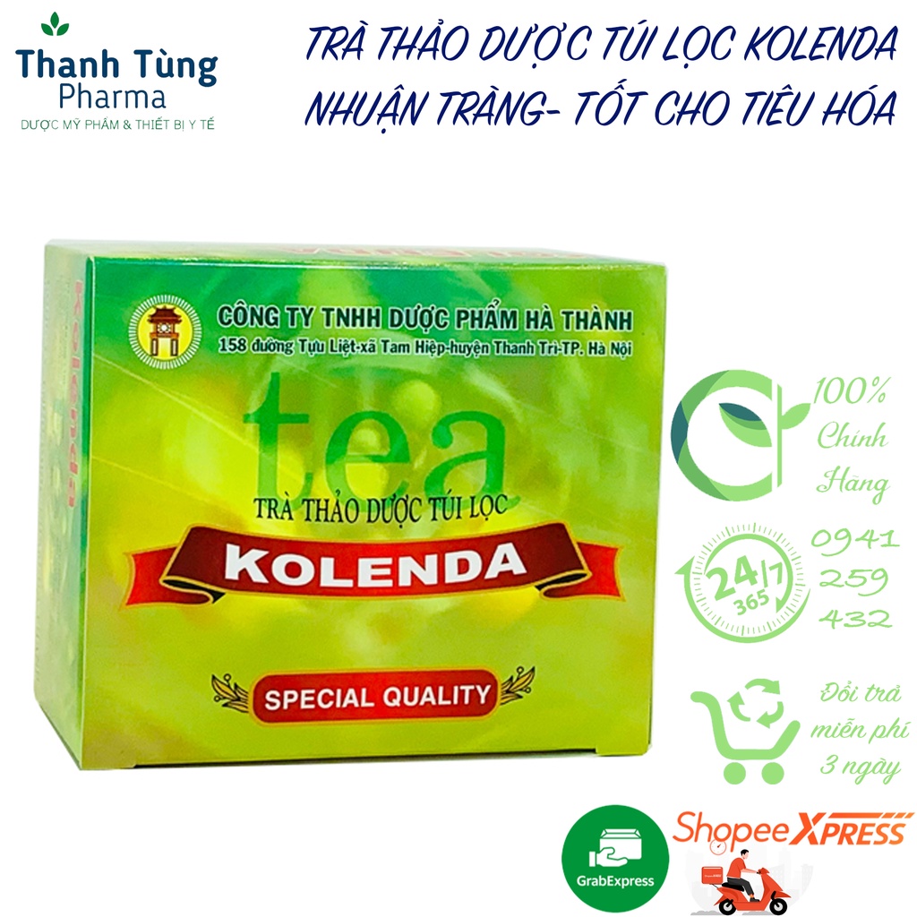 Trà thảo dược túi lọc kolenda mẫu mới hộp 10 gói