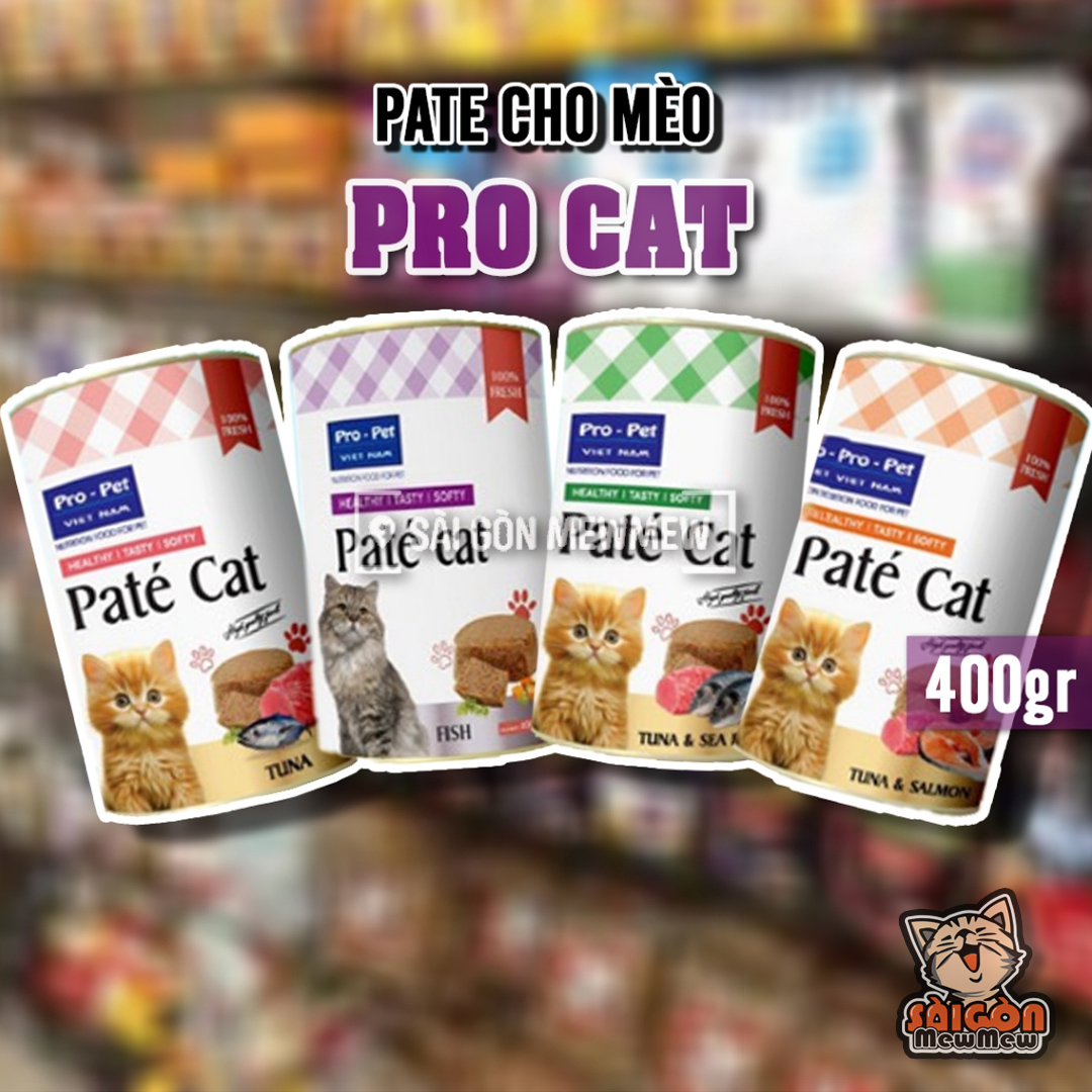 Pate pro cat cho mèo lon 400gr