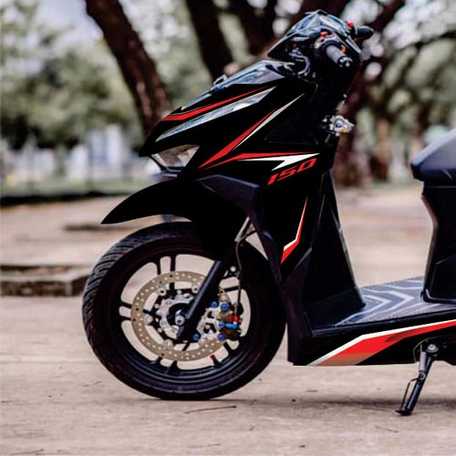 Tem Vario 150 Rời Màu Đỏ Đen