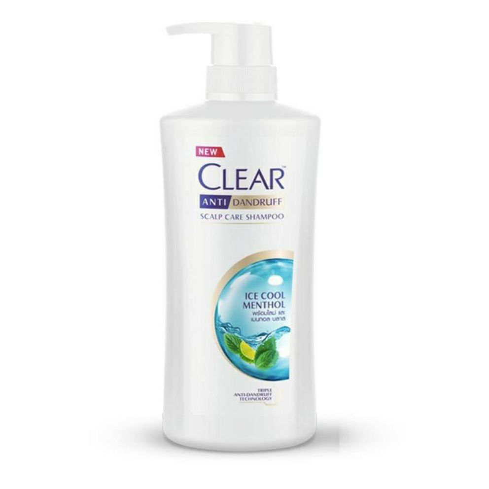 Dầu gội Clear bạc hà 480ml Thái Lan mát lạnh sạch gàu
