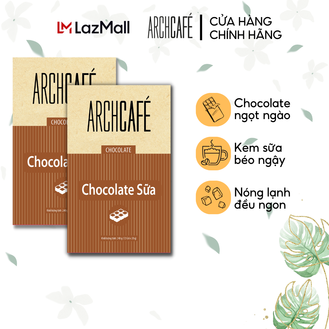 Combo 2 Chocolate Sữa - Choco Cacao hoà tan Archcafé