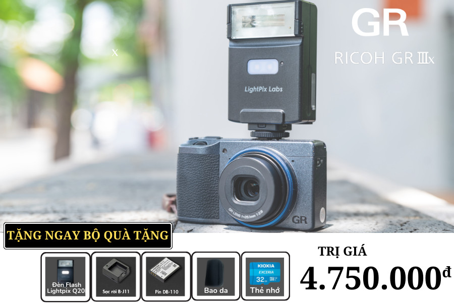 Máy ảnh compact ricoh gr iiix / gr 3x - chính hãng