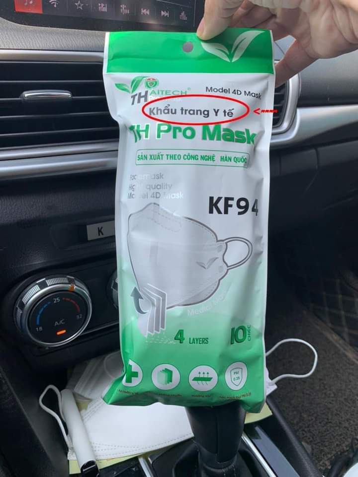 Khẩu trang kf94 4 lớp