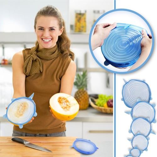 Bộ 6 nắp đậy silicon