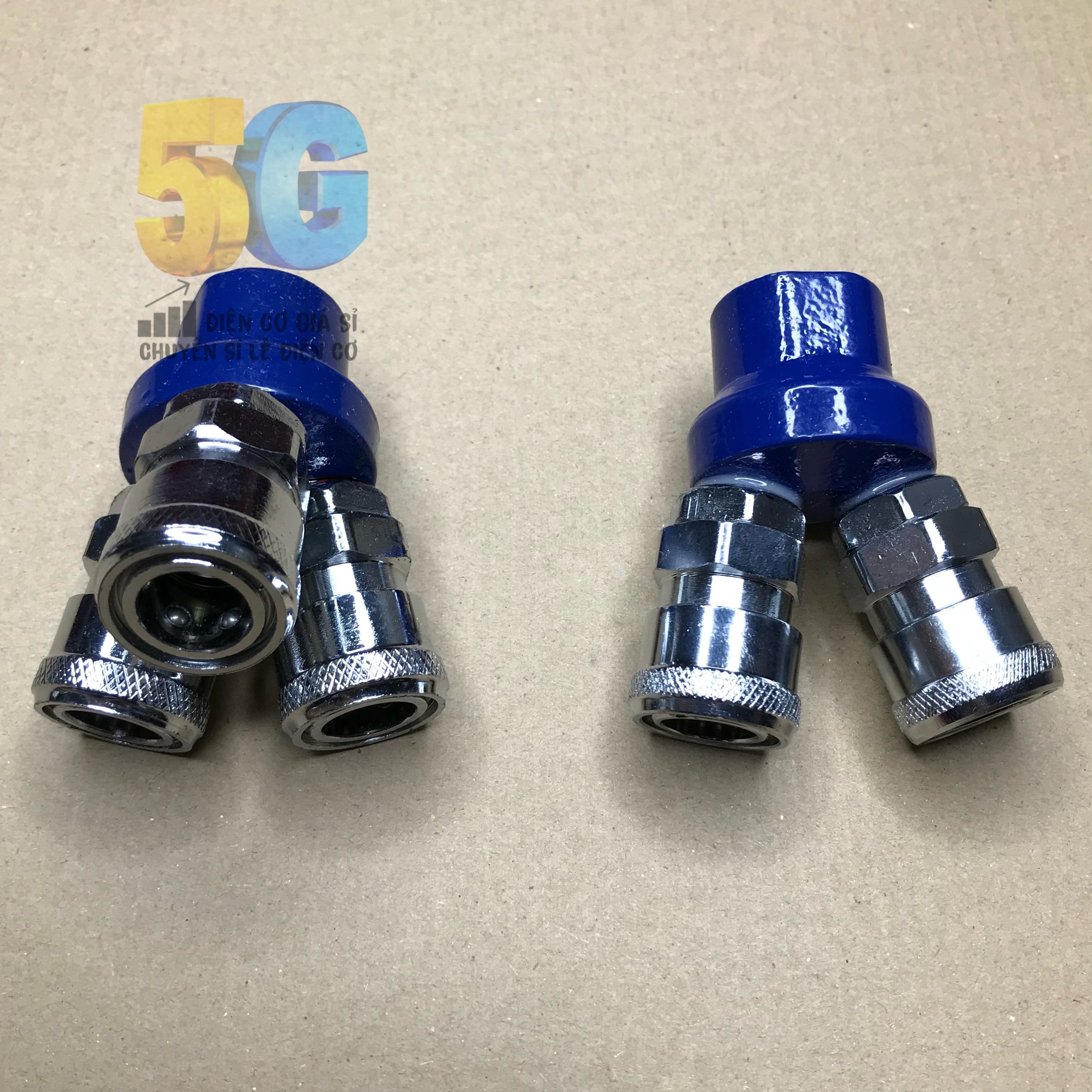 Bộ chia chạc 2 chạc 3 của máy nén khí - đầu chia hơi dùng cho máy nén khí chia 2 hoặc 3 loại tốt