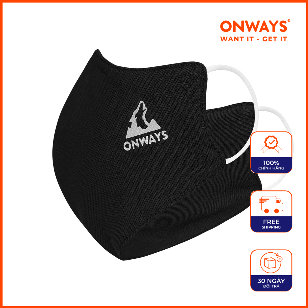 Onways khẩu trang vải pique cafe kháng khuẩn ama 2002