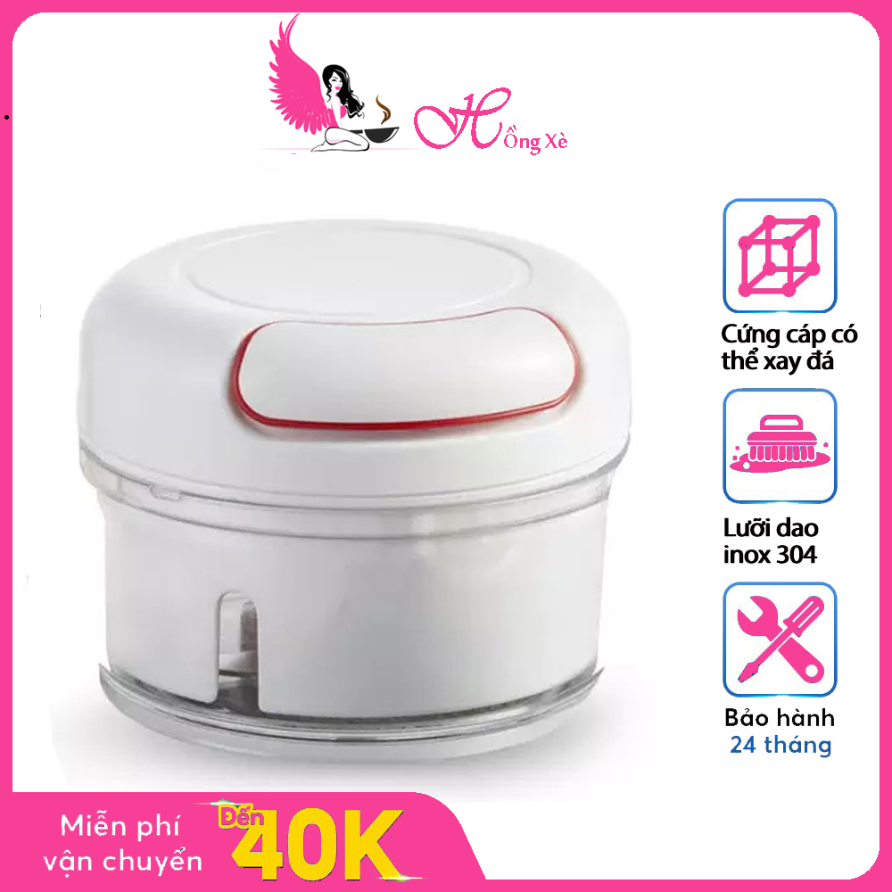 Dụng Cụ Máy Xay Nghiền Tỏi Ớt Gia Vị Kéo Tay Đa Năng[BÁN LỖ XIN 5 SAO]