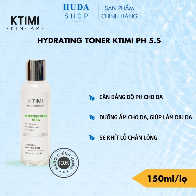 Toner ktimi cân bằng da - hydrating toner ktimi 150ml