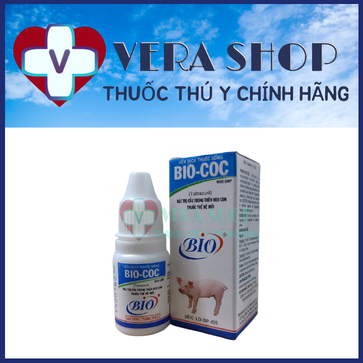 Bio coc 10ml - thuốc trị cầu trùng trên heo con, bê, nghé - sỉ lẻ thuốc thú y