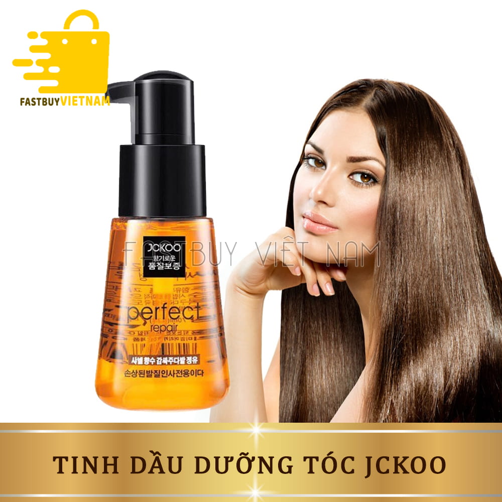 Tinh dầu dưỡng tóc uốn tóc khô xơ tóc nhuộm Jckoo 70ml giúp giữ nếp tạo  nếp tóc mềm mượt phục hồi hư tổn cho nam nữ  Dưỡng tóc ủ tóc 