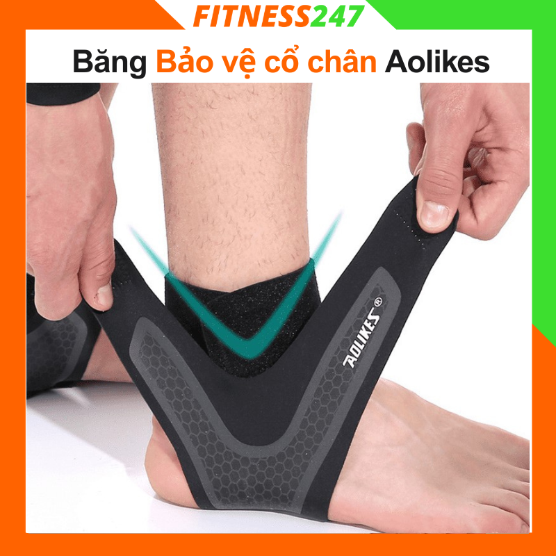 Băng cổ chân aolikes, đai cổ chân giúp bảo vệ mắt cá, cổ chân chơi thể thao, vận động