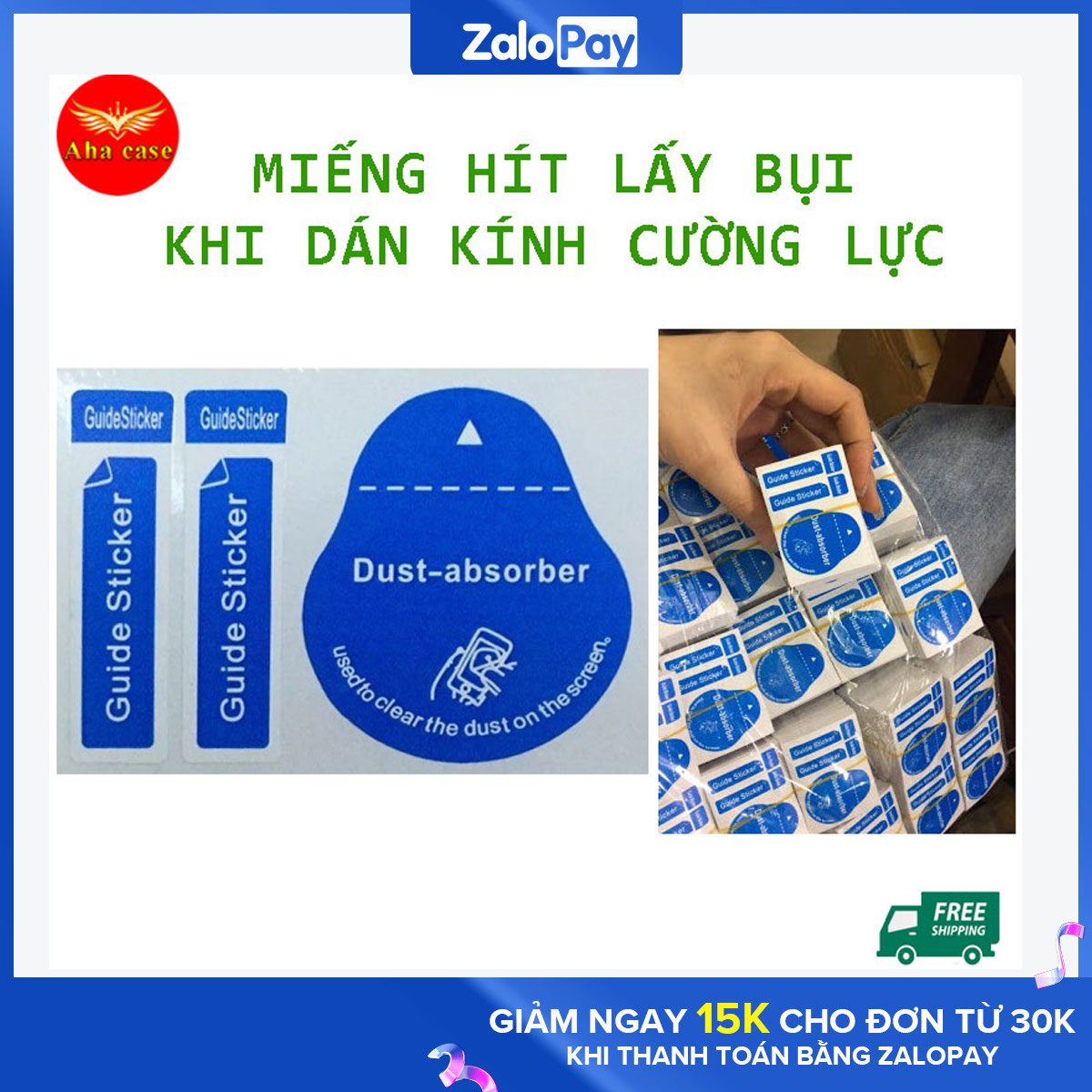 Miếng hít lấy bụi, Sticker lấy bụi, hít bụi hỗ trợ dán cường lực, Tấm dán hít bụi làm sạch màn hình khi dán kính cường lực
