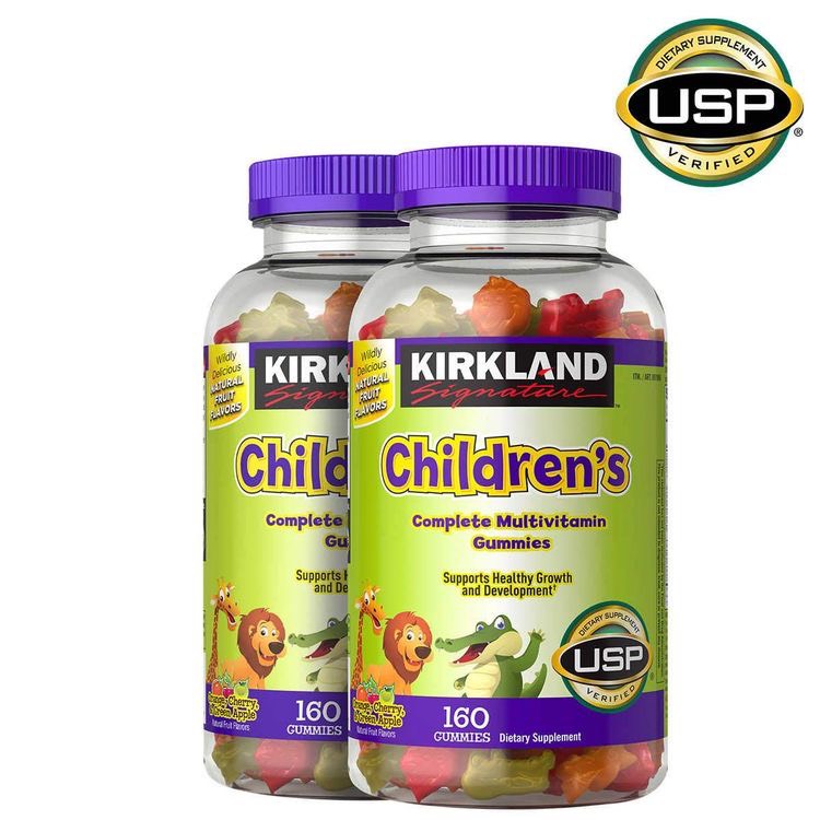 Kẹo dẻo Cho Trẻ Em Kirkland Signature Children’s Complete Multivitamin Gummies – Hộp 160 Viên