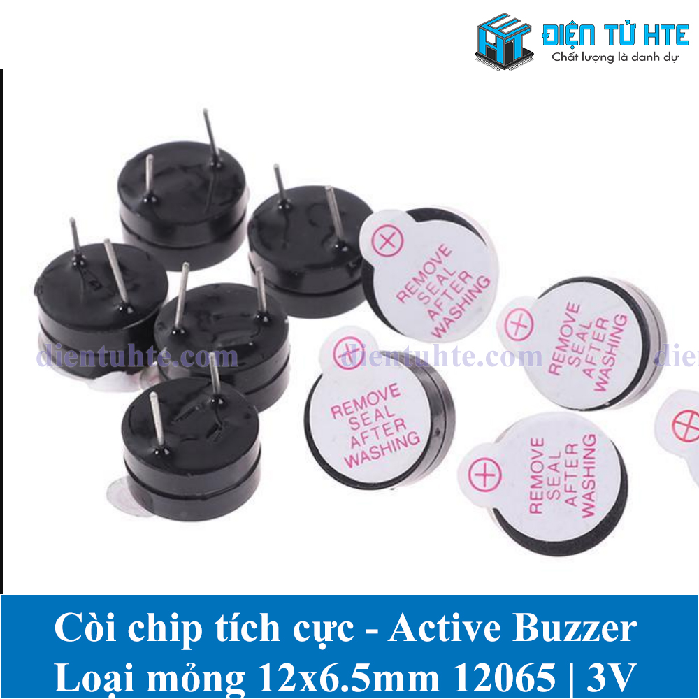 Gói 5 Còi chip tích cực Active Buzzer 12065 loại mỏng