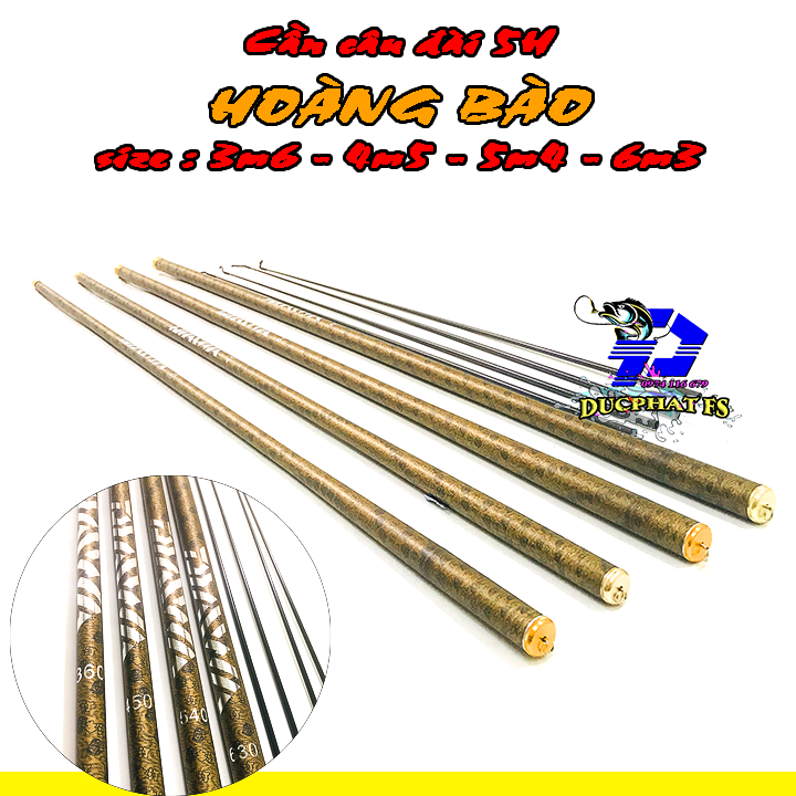 cần câu tay DAIWA HOÀNG BÀO 5h { tặng 1 đọt phụ xuống size thành cần 8h }