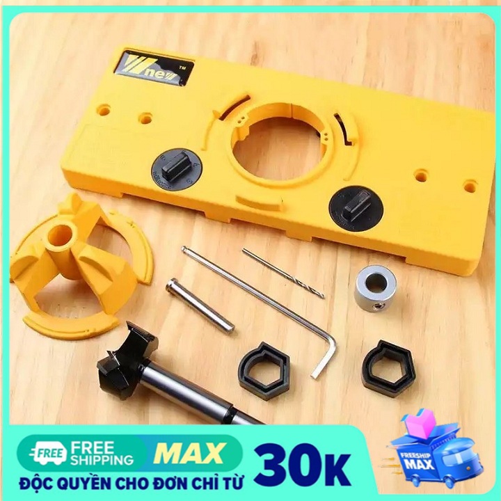Bộ cữ khoan bản lề bật cao cấp wnew
