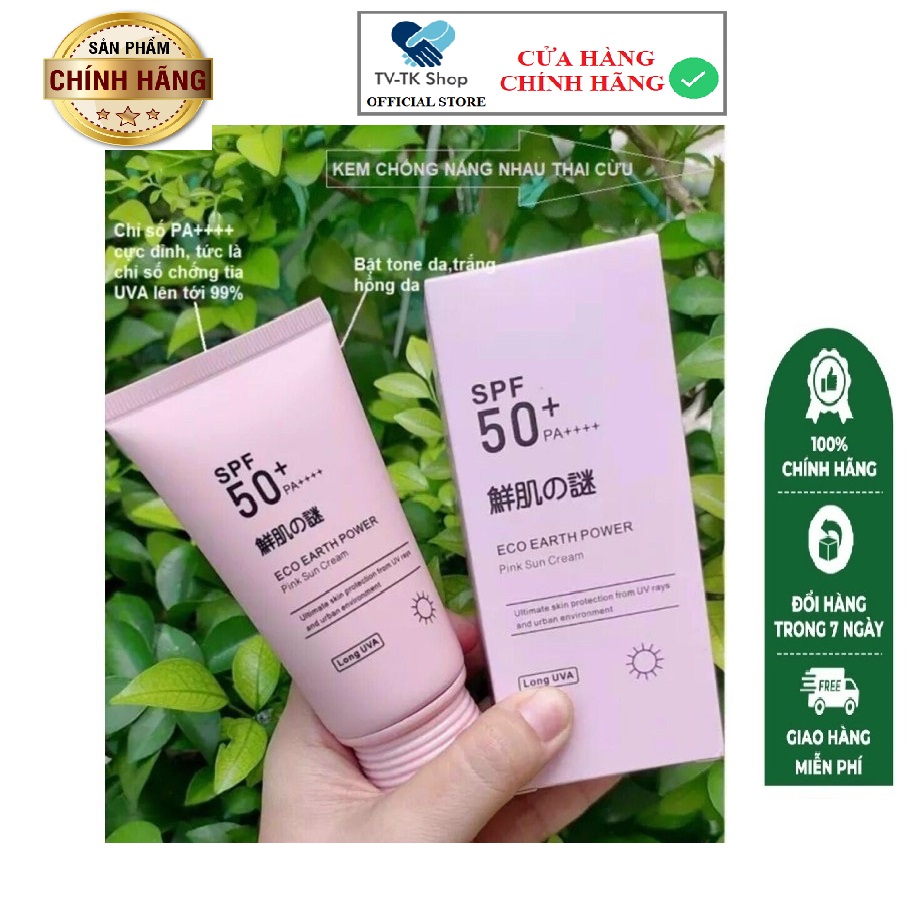 Kem chống nắng trắng da nhau cừu spf 50++ - mẫu mới