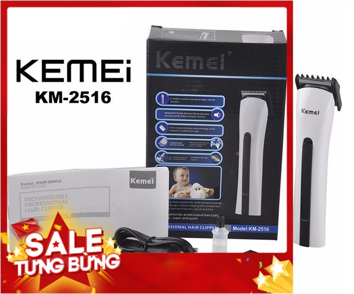 Tông đơ cắt tóc gia đình kemei km-2516 - lindu shop