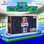 Thùng 24 Lon Nước Uống Có Gaz Pepsi Không Calo, Không Đường (320ml/lon)