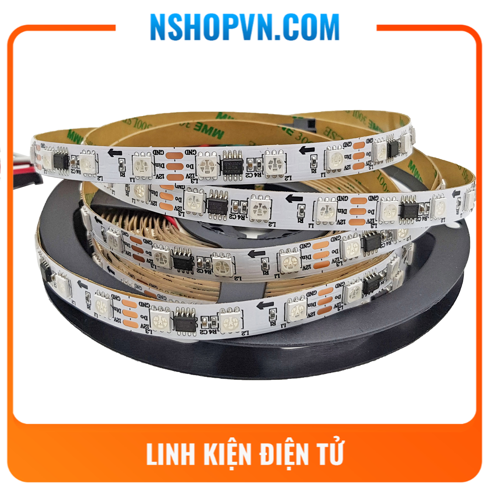 Led dây WS2811 không phủ epoxy 12VDC