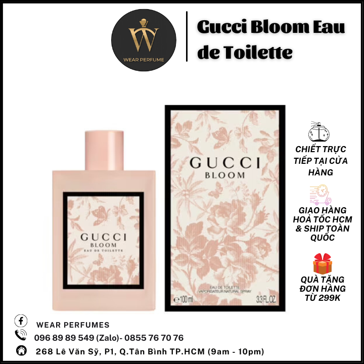 Nước Hoa Gucci Bloom EDT - Sang trọng, Thanh lịch, Quyến rũ - Fullsize và Chiết