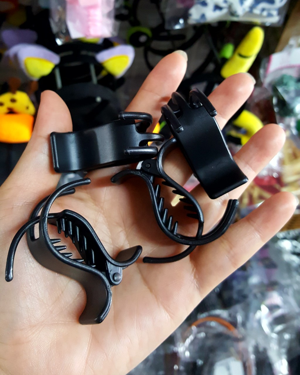 COMBO 12 CÂY KẸP TÓC CÀNG CUA NHÁM DẺO 3 CHÂN SIÊU BỀN DÀNH CHO KHÁCH TÓC ÍT