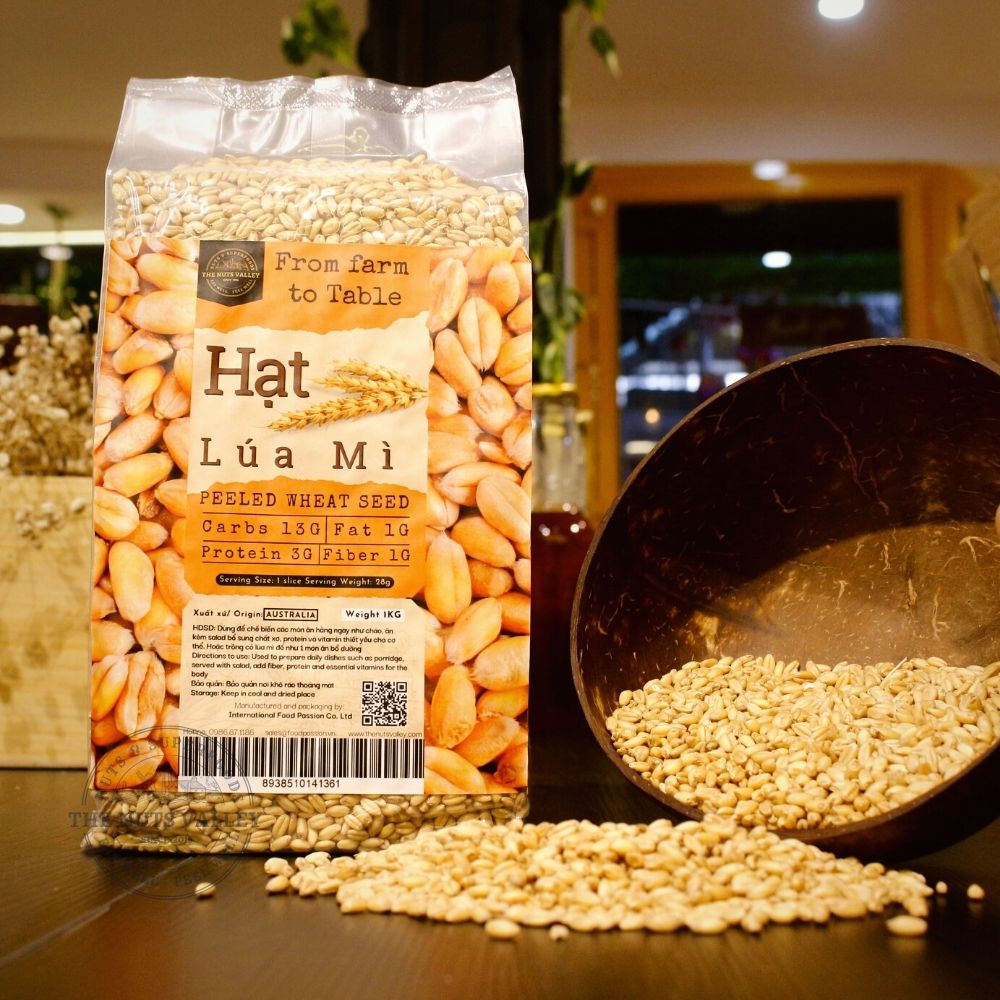 Hạt lúa mì tách vỏ - wheat seeds the nuts valley