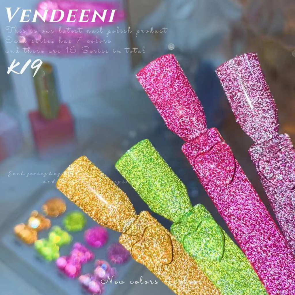 Sơn Gel Vendeeni Sét 4 màu kèm bảng màu chai 15ml