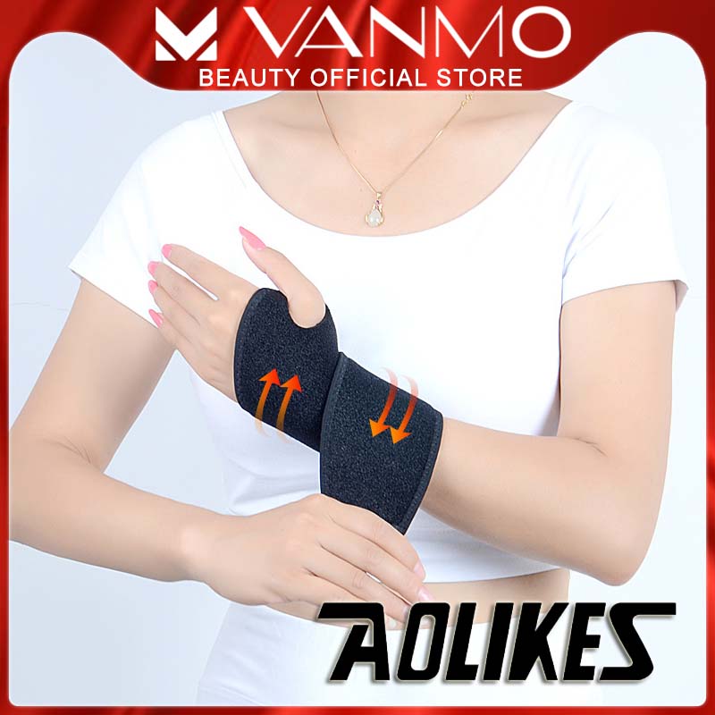 Đai Quấn Bảo Vệ Cổ Tay Xỏ Ngón Aolikes Tập Gym Thể Thao Có Thể Điều Chỉnh Được
