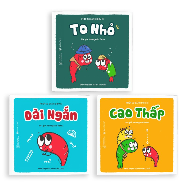 Sách Ehon cho trẻ từ 2 tuổi - Bộ 3 cuốn: Phép so sánh diệu kỳ