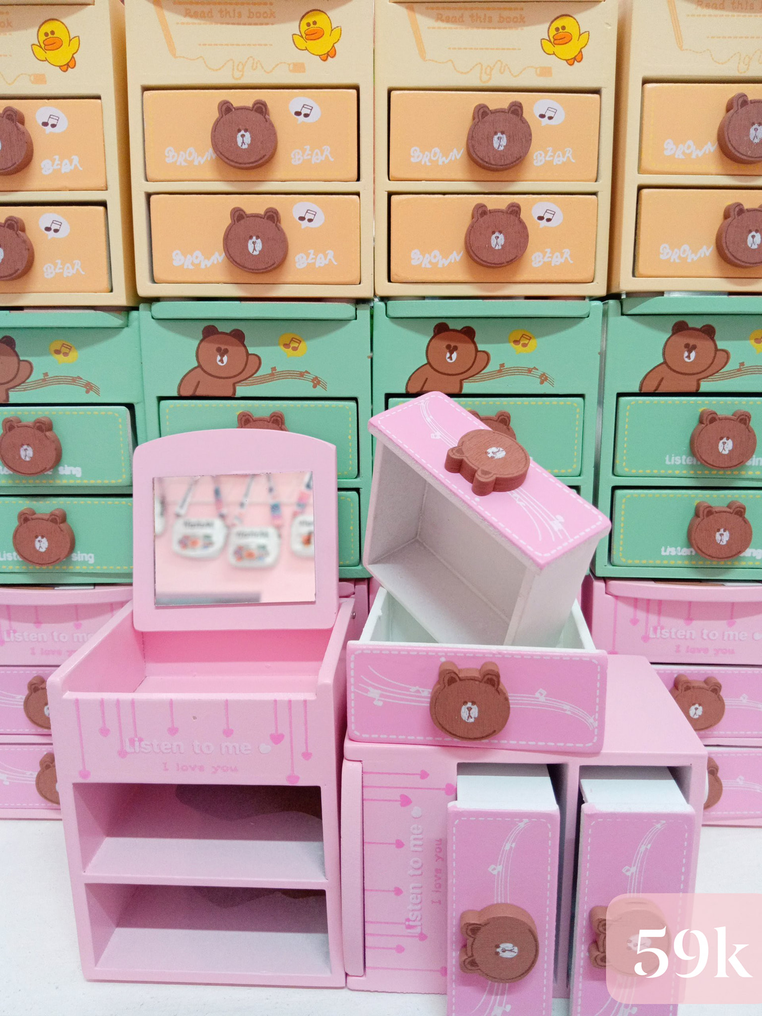 TỦ GỖ MINI / TỦ KỆ 2 NGĂN MINI / CHẤT LIỄU GỖ NGUYÊN CHẤT