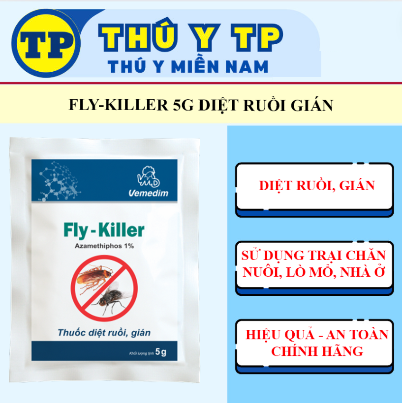 Gói diệt ruồi gián Fly killer 5g diệt côn trùng hiệu quả tác dụng nhanh an toàn dễ sử dụng
