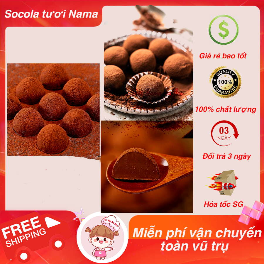 Socola tươi Nama nội địa - Ăn vặt nội địa Trung - Ăn vặt Bà Beo
