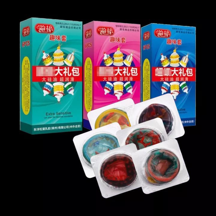 Hộp bao cao su Runbo gân gai râu bi khổng lồ - 6 chiếc