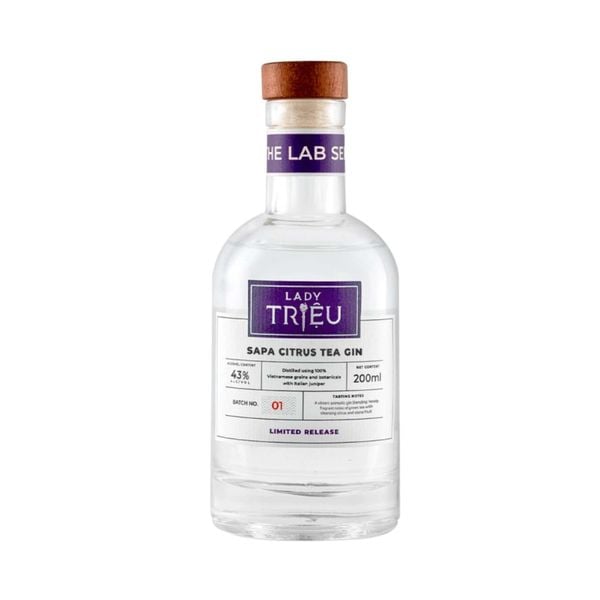 LADY TRIỆU SAPA CITRUS TEA GIN 43% 200ML VIETNAM GIN