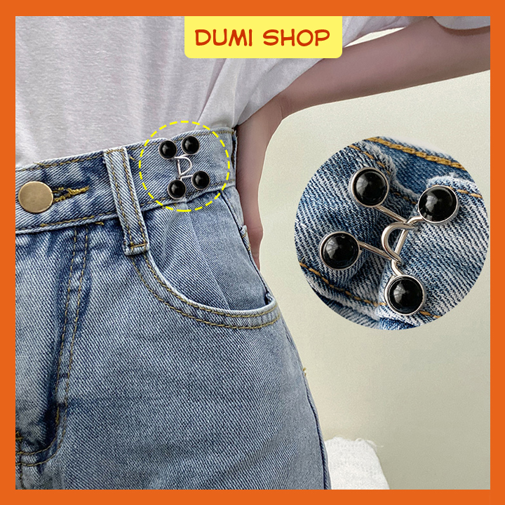 Móc cài thu nhỏ lưng quần, khuy nút điều chỉnh lưng quần, cạp quần - dumi shop