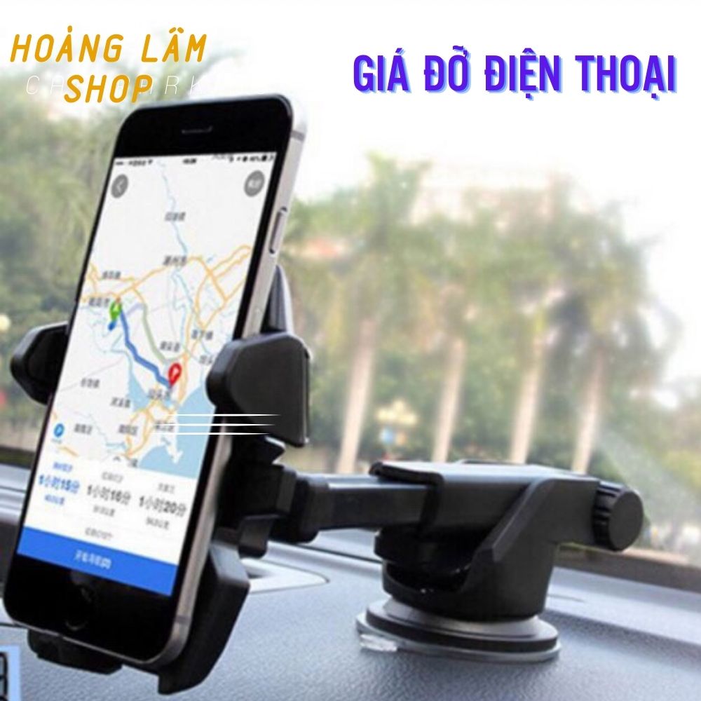 Giá Đỡ Điện Thoại Trên Ô Tô, Kẹp Điện Thoại Dán Trên Xe 360 Độ Gắn Được Trên Cả Taplo, Kính Lái