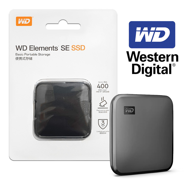 Ổ cứng ssd di động usb3.0 wd elements se 480gb - bảo hành 3 năm - sd130