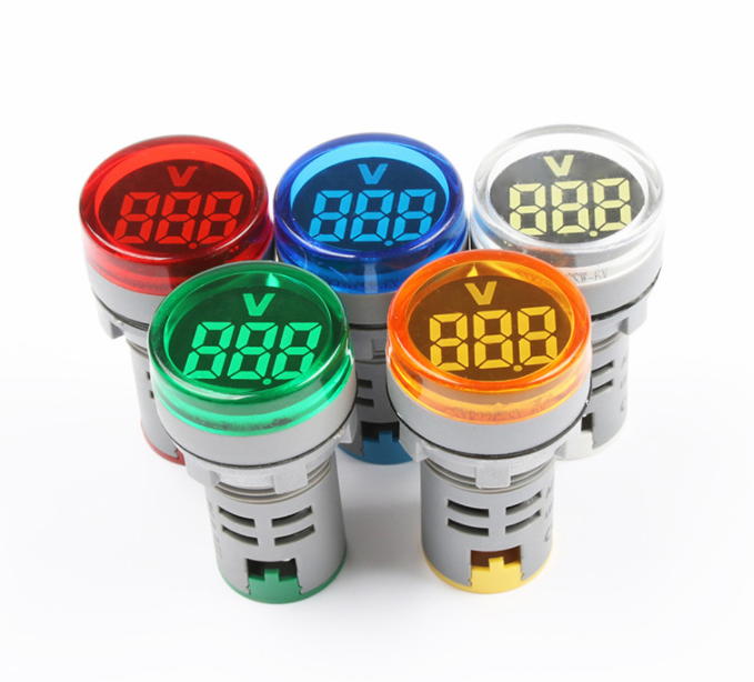 Đèn báo nguồn hiển thị điện áp / báo volt