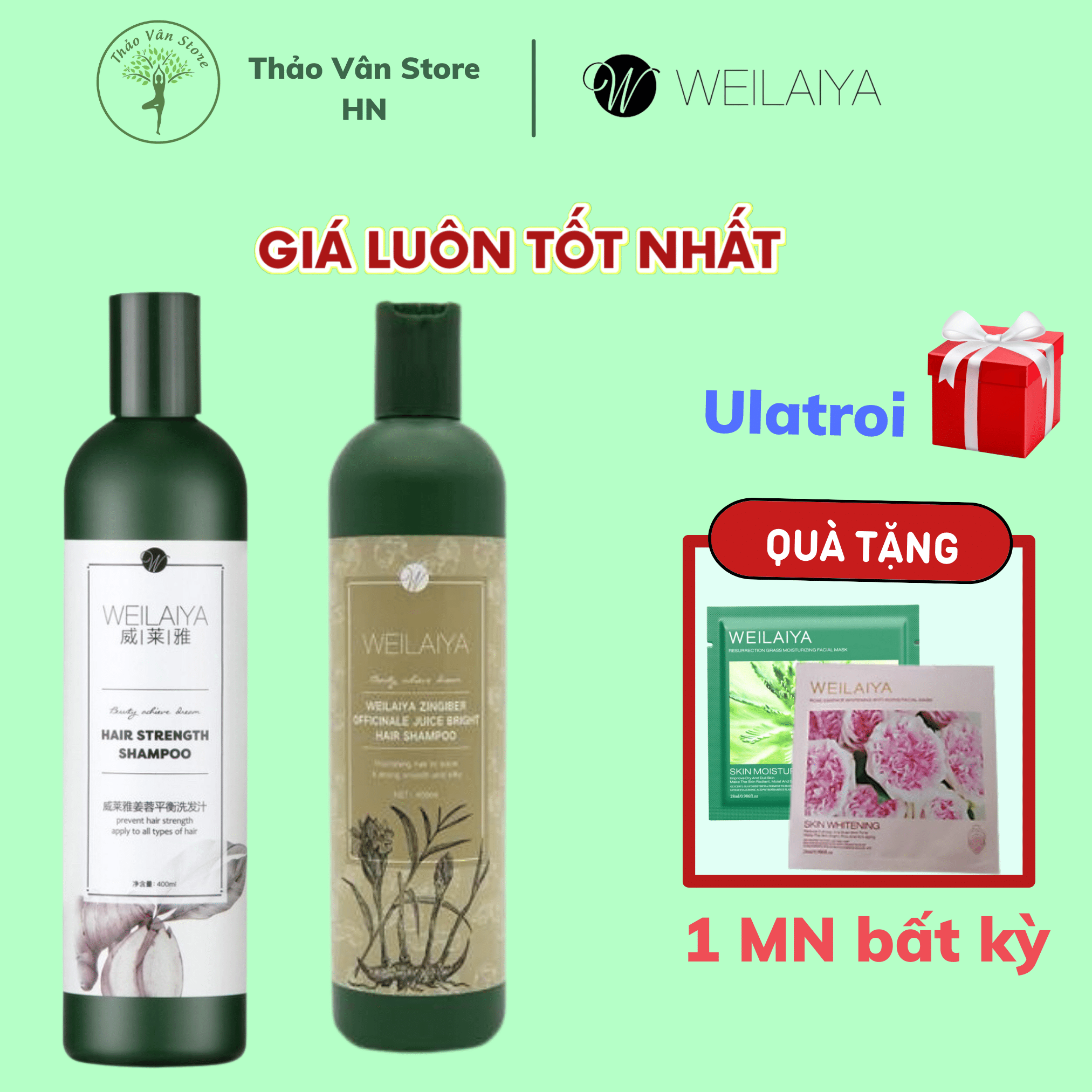 DẦU GỘI GỪNG WEILAIYA - CHỐNG RỤNG - KÍCH MỌC - DƯỠNG SINH DA ĐẦU