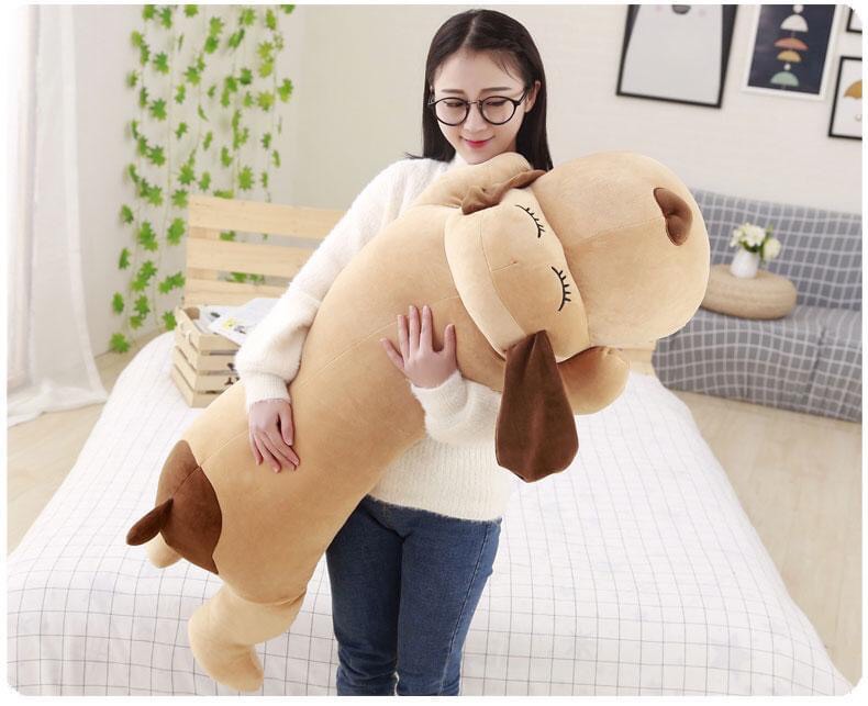Gấu Bông Chó Mê Ngủ mũi tim siêu to - ôm siêu phê kich thước 1m2