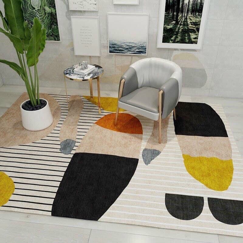 Thảm trải sàn bali 5D mẫu khối sang trong 1m6x2m3 hót nhất 2021