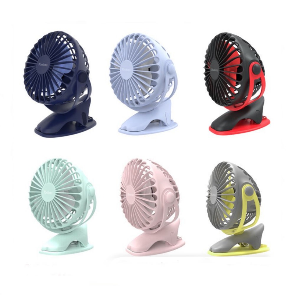 [Sẵn, giao ngay TPHCM] Quạt sạc mini YOOBAO F04  xoay góc 720 độ, 32 tiếng - quạt kẹp đa năng- quạt để bàn ( giao màu ngẫu nhiên)