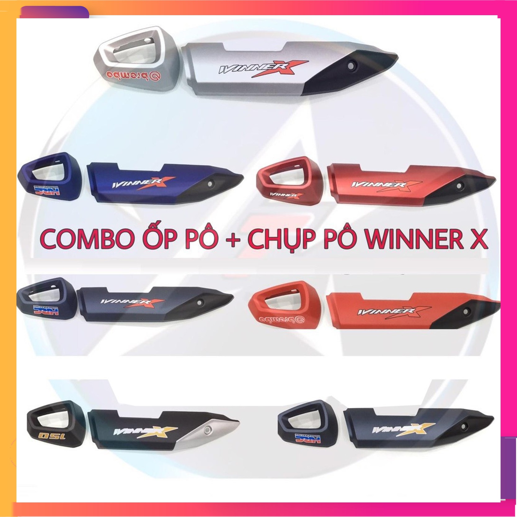 Ốp pô Winner X mẫu V2  full bộ cacbon nhiều màu