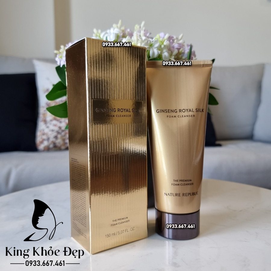 Sửa Rửa Mặt Nature Republic Ginseng Royal Silk Foam Cleanser